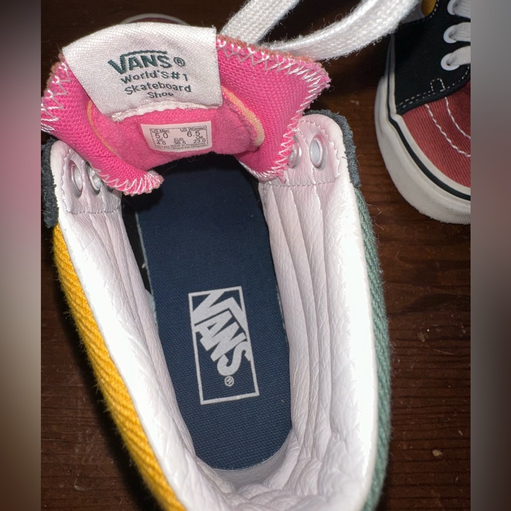 Multicolored Sk8 Hi Top Vans - Picture 7 of 9